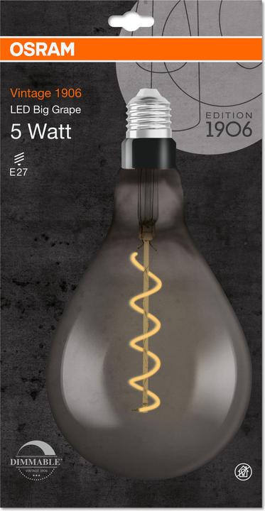 Actual product image Osram Vintage 1906 Led Big Special Shapes (E27, 5 W, 110 lm, 1 x, G)