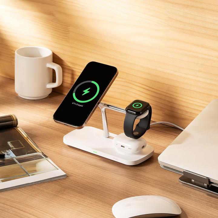 Produktbild Ringke 3in1 QI2 MagSafe Wireless Charger - White (15 W)