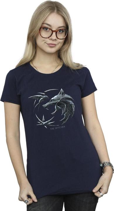 Immagine prodotto Netflix The Witcher Wolf Logo Maglietta Donna (XL)