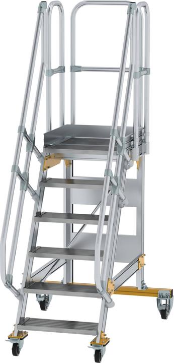 Actual product image Munk Platform stairs mobile 60ï¿½ step width 600 mm 6 steps (Platform ladder, 60 cm)