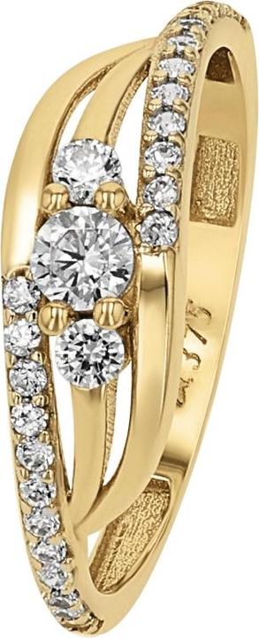 Actual product image Amor Ringe für Damen, Gold 375, Zirkonia synth. (56)