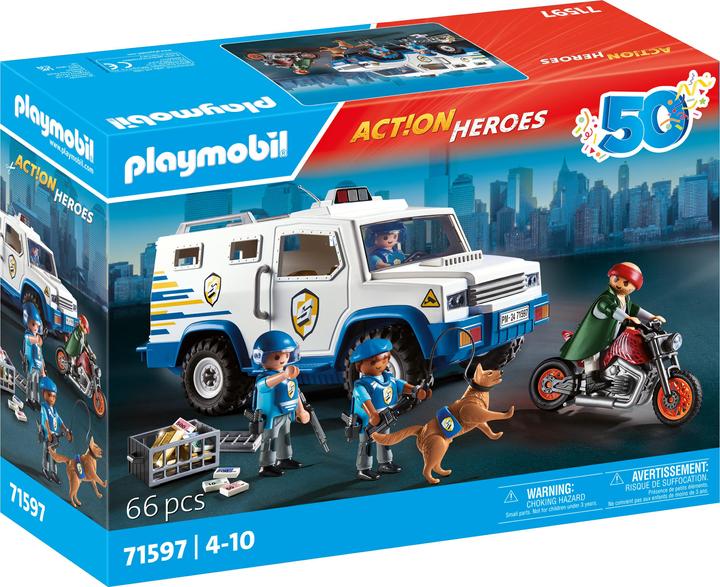 Produktbild Playmobil Geldtransporter (71597, Playmobil Action Heroes)