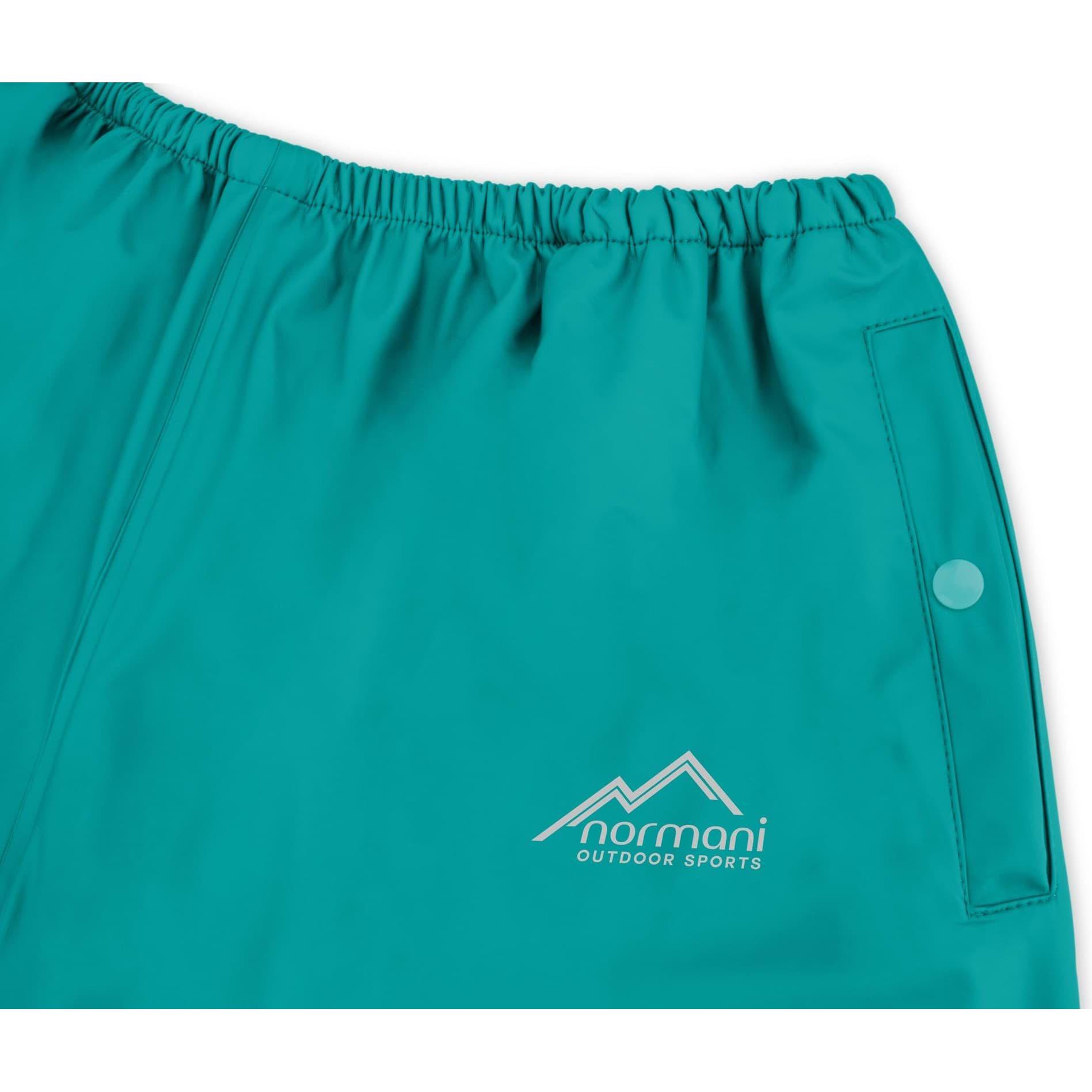 Normani, Herren, Outdoorhose, Kinder Regenhose York - 1141 (104), Türkis, 104