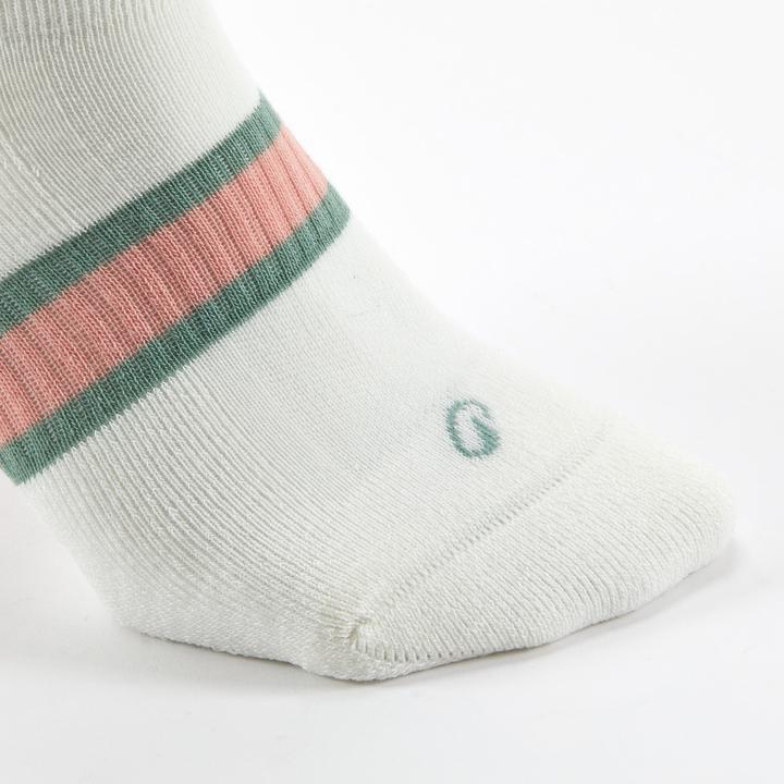 Produktbild Artengo Tennissocken RS500 Low 3er-Pack rosa Motive/weiss/grün Decathlon (39 - 42)