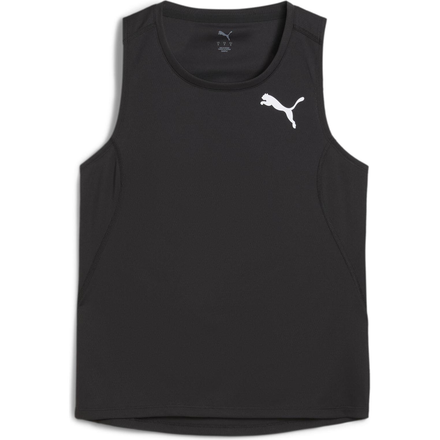 Puma, Herren, Sportshirt, W Cross The Line Singlet 3.0 (XL), Schwarz, XL