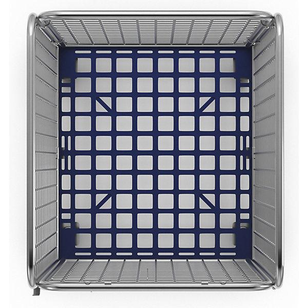 Actual product image kaiserkraft Wire mesh container with plastic roll plate