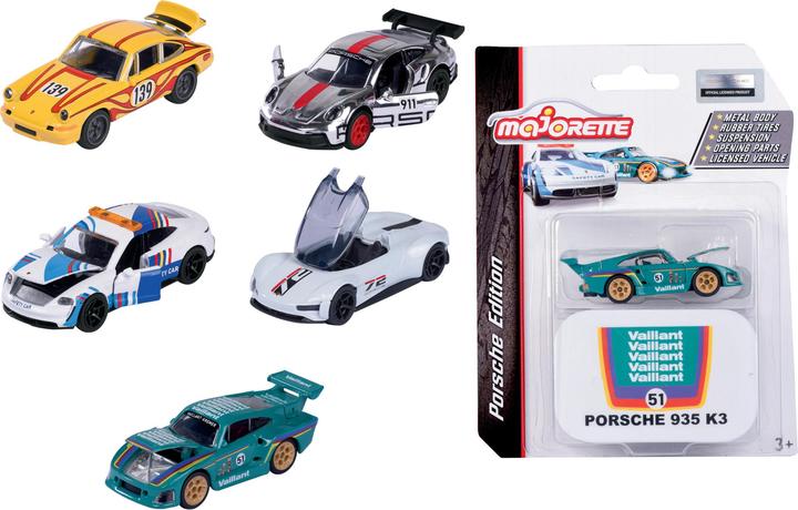 Productafbeelding Majorette Porsche Deluxe Assortiment, 6-soort.