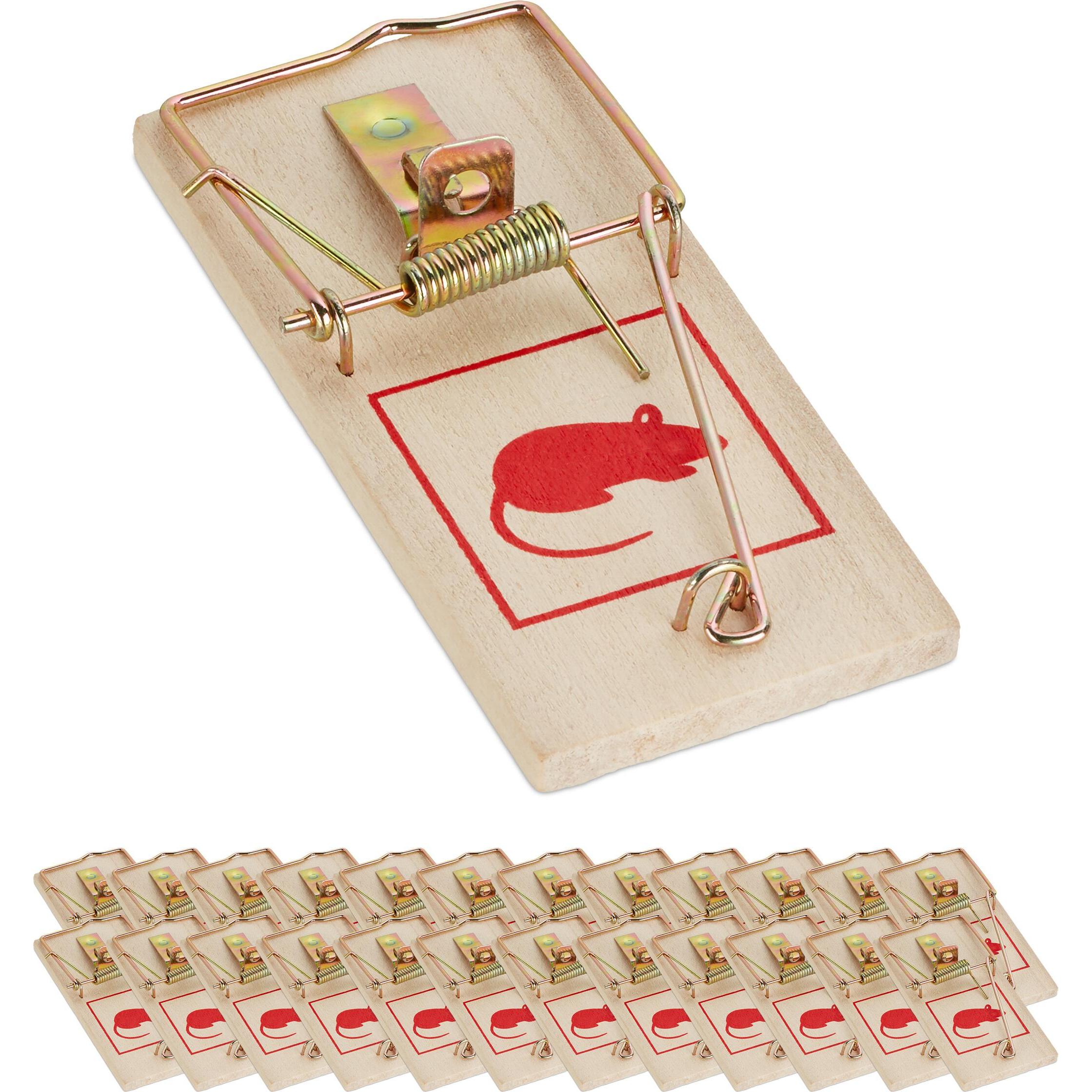 Relaxdays, Tierfalle, 25x Mausefalle