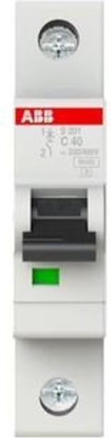 Actual product image ABB Automatic circuit breaker S400 40A 1-P type C 6kA