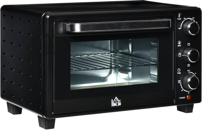 Actual product image Swisshandel24 Mini oven 21L with 1 wire rack and 1 baking tray 3 cooking modes 100°C-230°C 1400W Metal Stainless