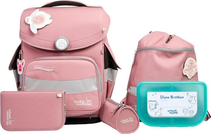 Immagine prodotto School-Mood Set di zaini per la scuola Timeless Pro da 7 pezzi (23.50 l)