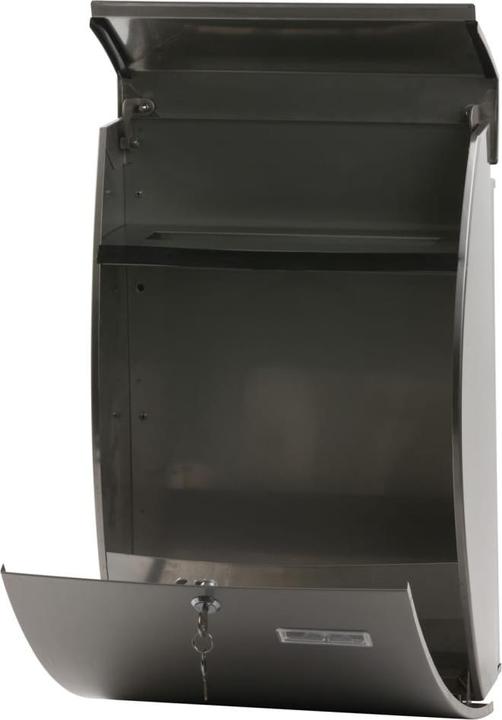 Produktbild ReinigungsBerater Wandbriefkasten Tian matt Edelstahl Eleganter Design Briefkasten aus Edelstahl