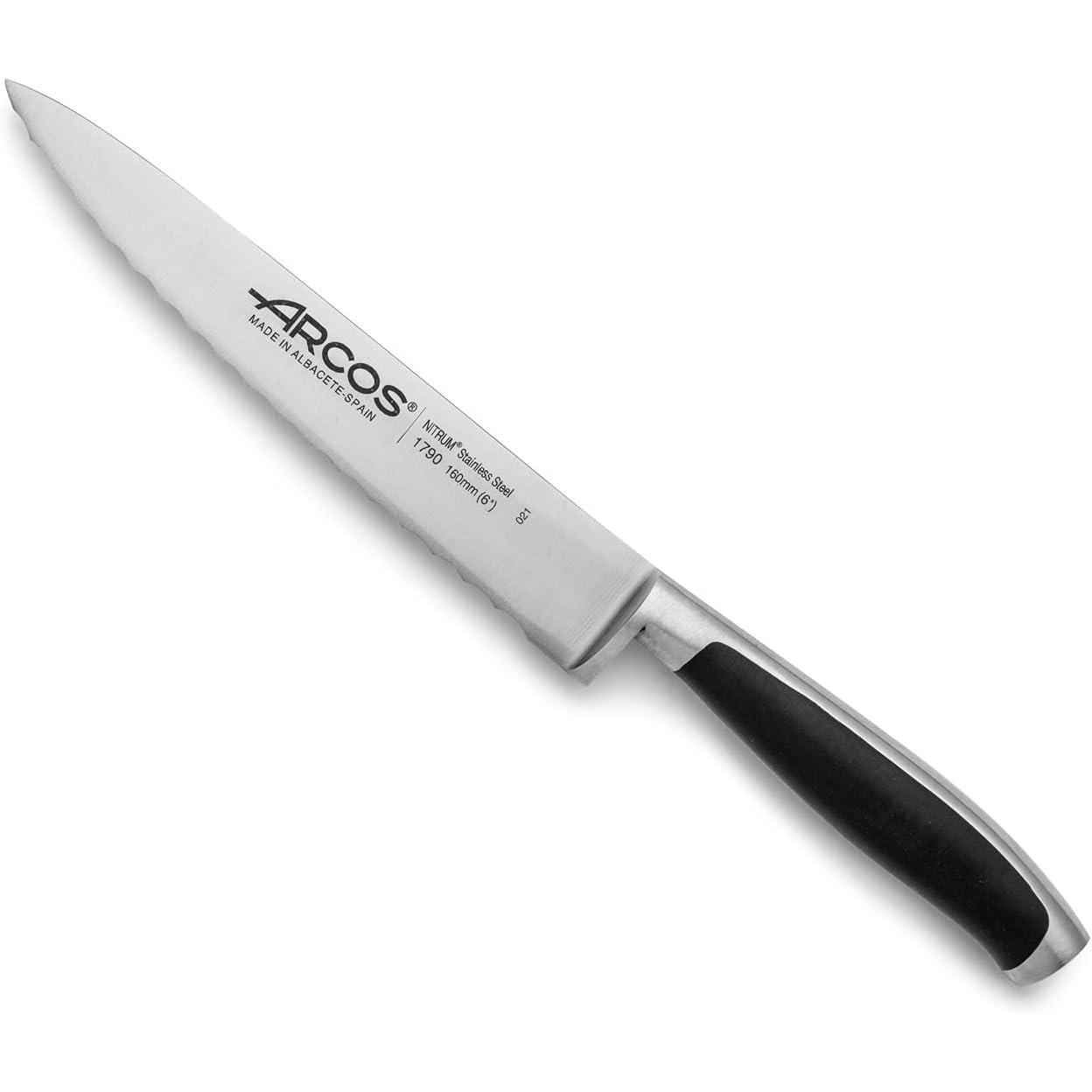 Arcos Hair Design Küchenmesser 160 mm KYOTO, Küchenmesser, Schwarz, Silber