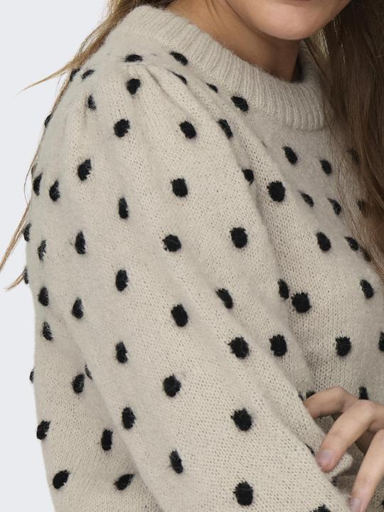 Produktbild JdY JDYSIGRID LIFE L/S ONECK PUFFDOT PUL KNT Strickpullover (XL)