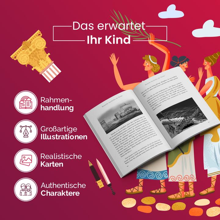 Produktbild Römische Geschichte für Kinder (Deutsch, 2022)