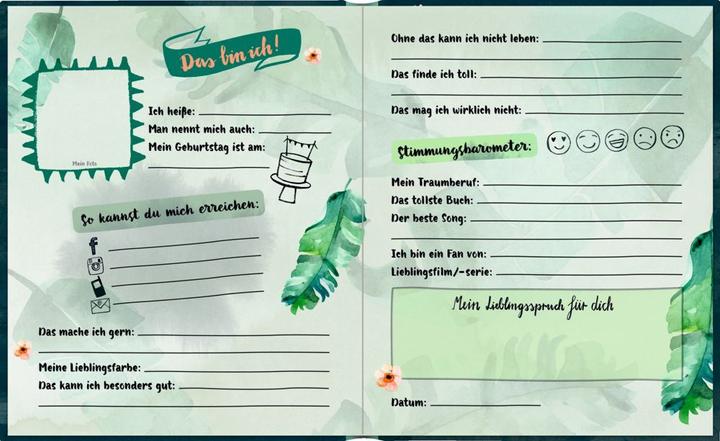 Nutritional values and ingredients Freundebuch: Handlettering (German, 2020)