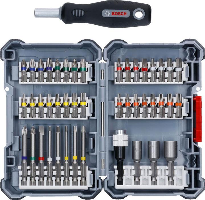 Actual product image Bosch Professional Zubehör Screwdriver bit set (T27, PH2, T40, HEX4, PZ2, PH1, Th27, T15, PZ1, SL5, SL3, Th25, PH3, SL4, SL6, HEX6)