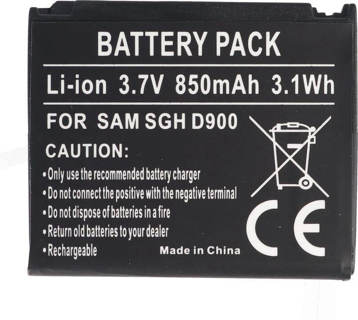 Actual product image Samsung Battery SGH-D900, -E780, -E788, AB50344CECSTD