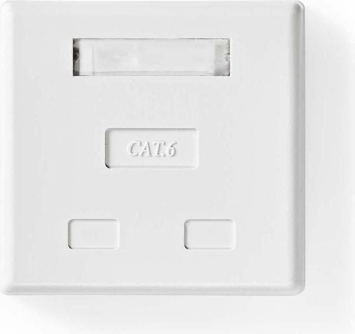 Productafbeelding Nedis Netwerk wandcontactdoos - Aan de wand - 2-poorts poort(en) - UTP CAT6 - Recht - Contactdoos -