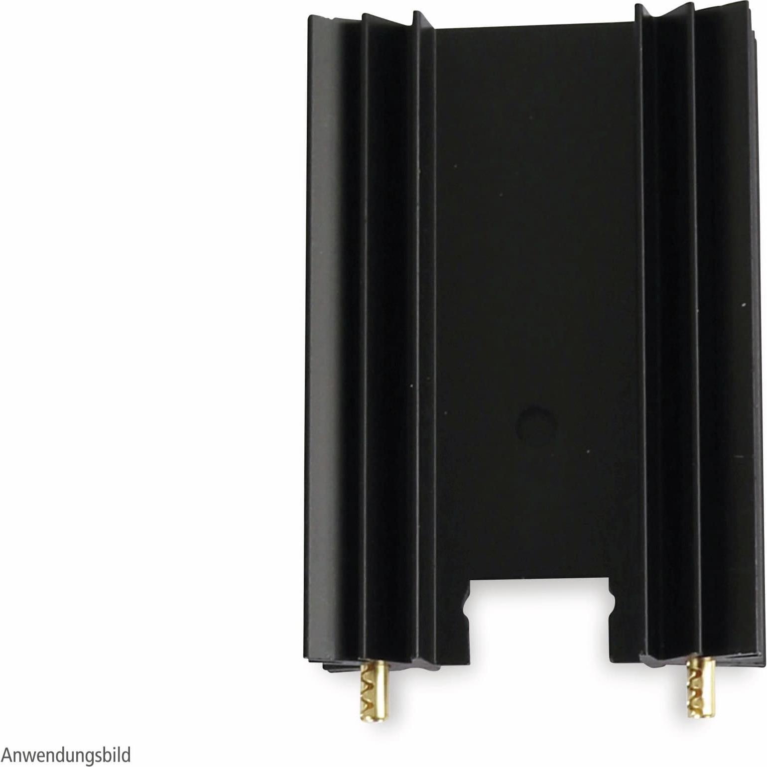Fischer Elektronik Kühlkörper, SK 104 50,8 STC, Leiterkartenkühlkörper, schwarz, Aluminium, CPU Wasserkühler, Schwarz