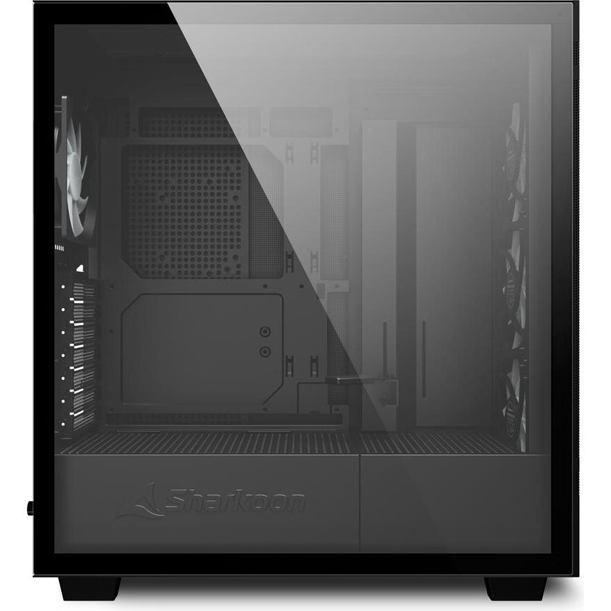 Thumbnail - Sharkoon Rebel C50 Black RGB ATX (ATX, mATX, Mini-ITX), PC Gehäuse, Schwarz