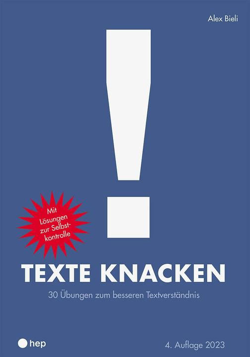 Actual product image Texte knacken (Neuauflage 2023) (German, Alex Bieli, 2023)