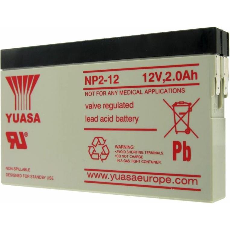 Thumbnail - Yuasa, Versorgungsbatterie, Akku NP2-12 (12 V, 2 Ah)