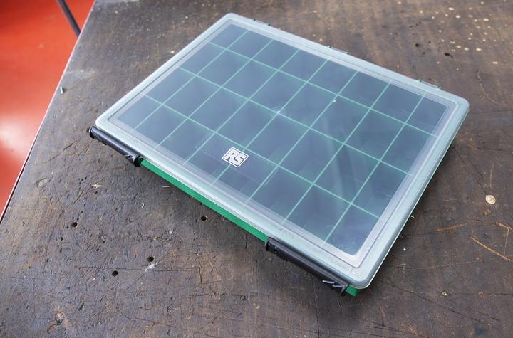 Actual product image Rs Pro Green plastic storage box,32 compartment