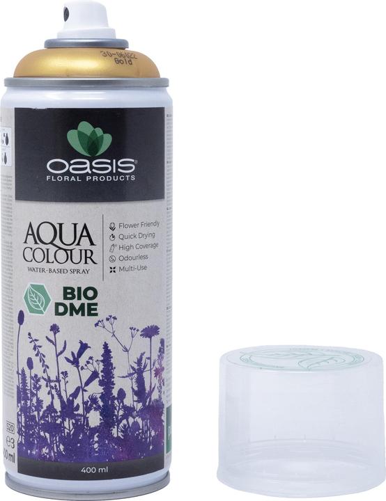 Actual product image Oasis Aqua Colour Spray Metallic Gold 400ml (400 ml)