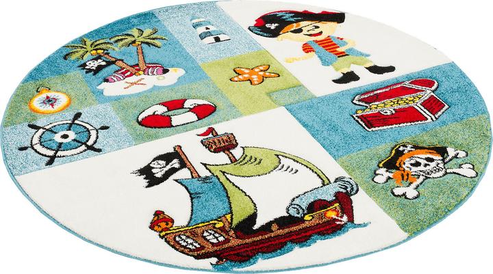 Actual product image Pergamon Children Carpet Maui Kids Pirate Round (Ø 160 cm)