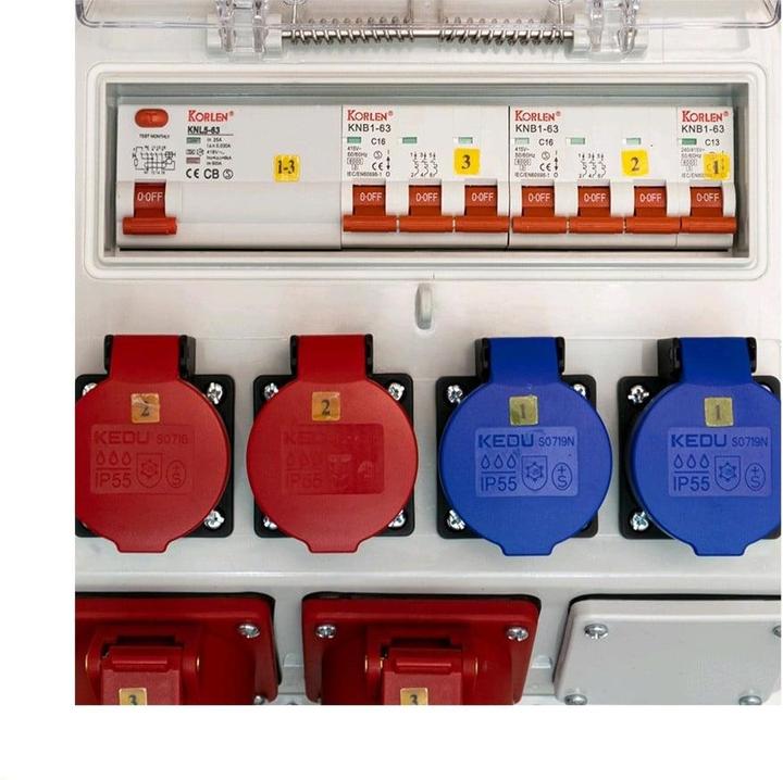 Image du produit Ekström Distribution d'électricité sur les chantiers (6 x, Type 13, CEE 16/5, Type 25)