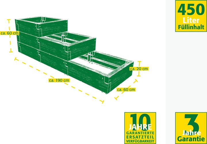 Produktbild Juwel Pflanztreppe Hochbeet Timber