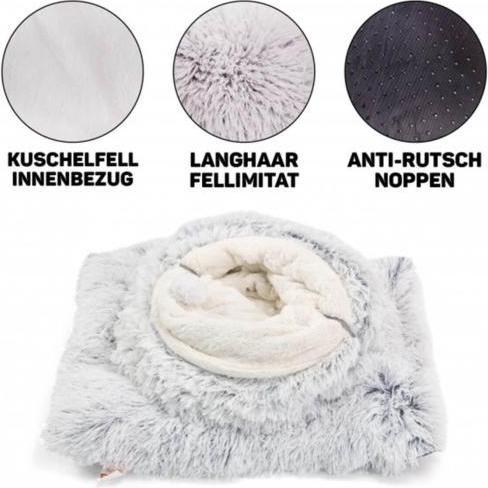 Actual product image CanadianCat eckiger Katzentunnel Cubi Dunkelgrau (Cat tunnel)