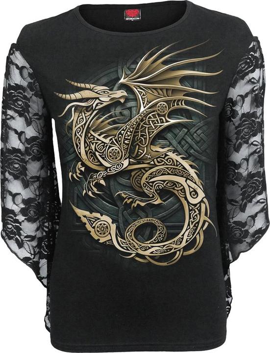 Immagine prodotto Spiral Celtic Dragon Top Manica Lunga Donna (XL)