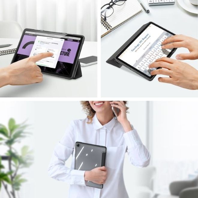Productafbeelding Dux Ducis Toby Serie Leren Boekomslag Hoesje (Realme Pad)