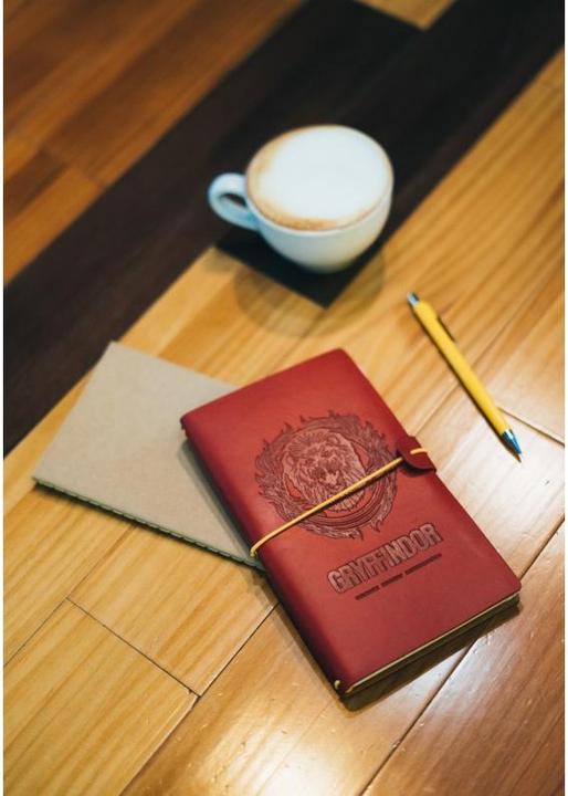 Actual product image Grupo Erik Gryffindor PU Leather Travel Journal - Diary (Dotted, Hardcover)