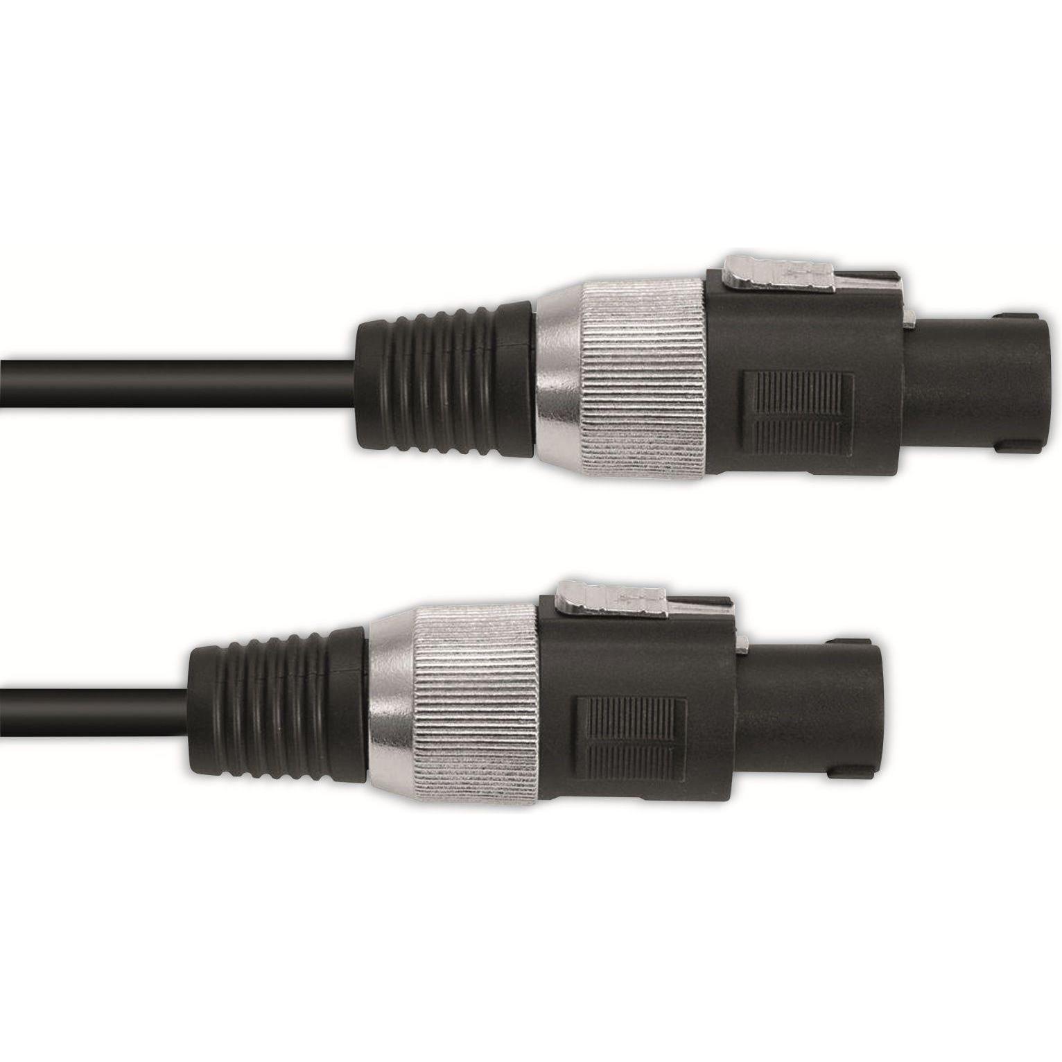 Omnitronic Lautsprecherkabel Speaker 2x1,5 10m sw (10 m, 3 mm²), Lautsprecherkabel, Schwarz