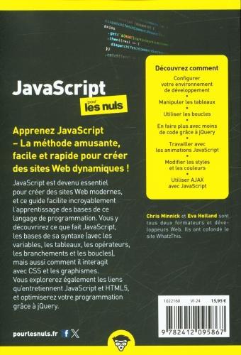 Immagine prodotto JavaScript per i giovani (Francese, Minnick Chris, Olanda Eva, 2024)