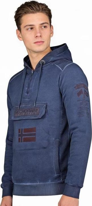 Produktbild Geographical Norway Gymclass – Sweatshirt mit Batik-Aufnäher (M)