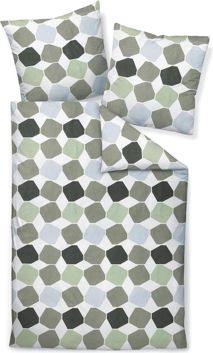 Janine J.D. 87106 grün (Duvet cover, 135x200 cm + 80x80 cm)