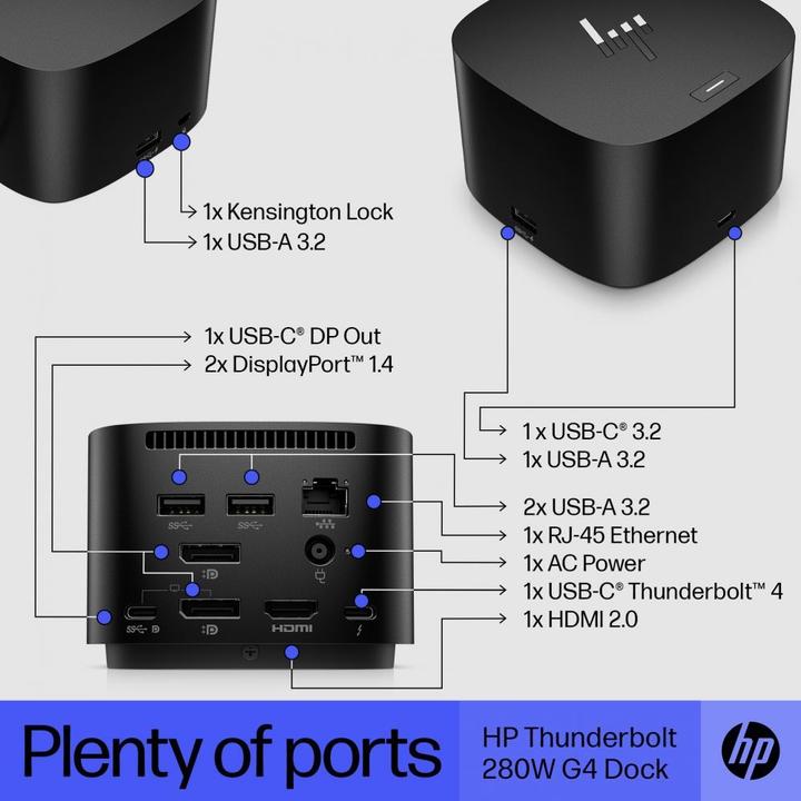 Image du produit HP Thunderbolt G4 Dock (Thunderbolt, 11 ports)