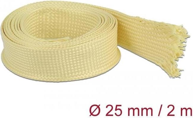 Produktbild Delock Geflechtschlauch aus Aramid Fasern 2 m x 25 mm (Kabelschlauch, 200 cm)