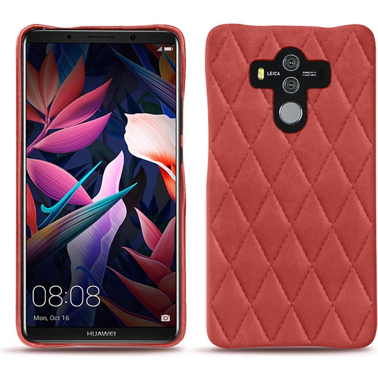Noreve Lederschutzhülle (Huawei Mate 10 Pro), Smartphone Hülle, Rot