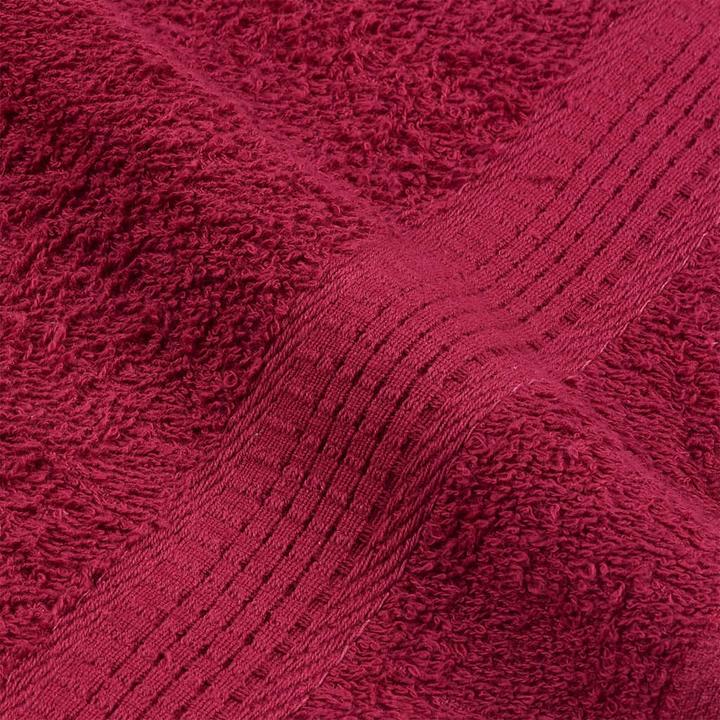 Immagine prodotto vidaXL Asciugamani da bagno 2 pezzi. Rosso bordeaux 100x150cm 360 g/m² 100% cotone (100 x 150 cm)