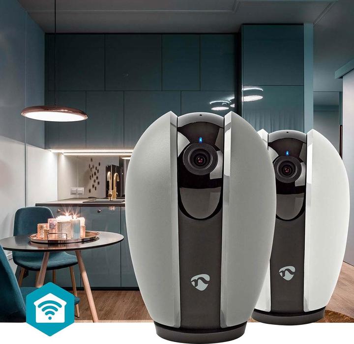 Immagine prodotto Nedis WIFICI21CGY SmartLife Vnitřní Camera | Wi-Fi | Full HD 1080p | Náklon | (1920 x 1080 Pixels)