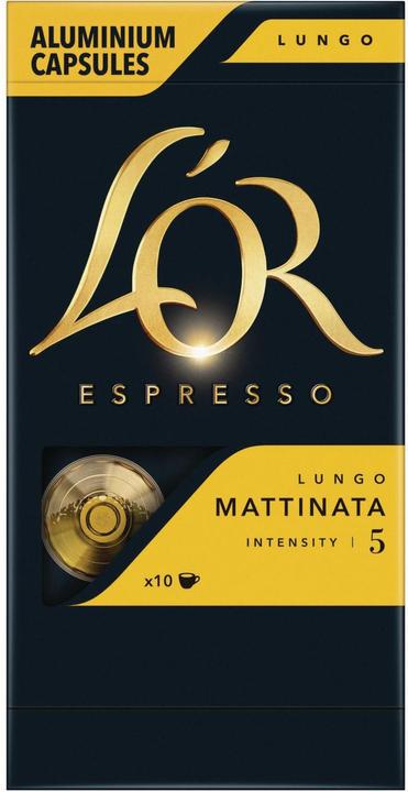 Actual product image L’OR Espresso Coffee capsules Espresso Lungo Mattinata 10 pieces (10 x Port.)