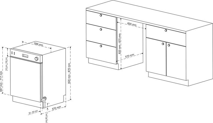 Produktbild Telefunken G-ET-6014-C-I Geschirrsp??ler 60cm integriert C 9L 44db