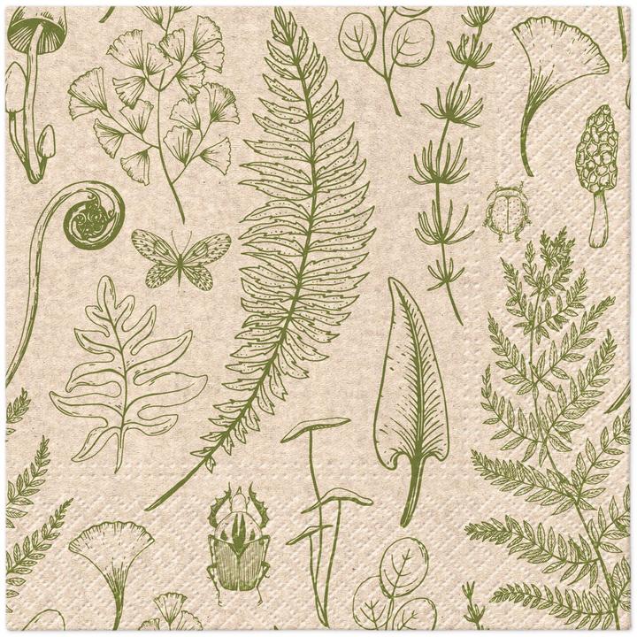 PAW TOVAGLIOLI CARTA FORESTA NATURA 33X33CM 20PZ (20 pz., 33 x 33 cm)