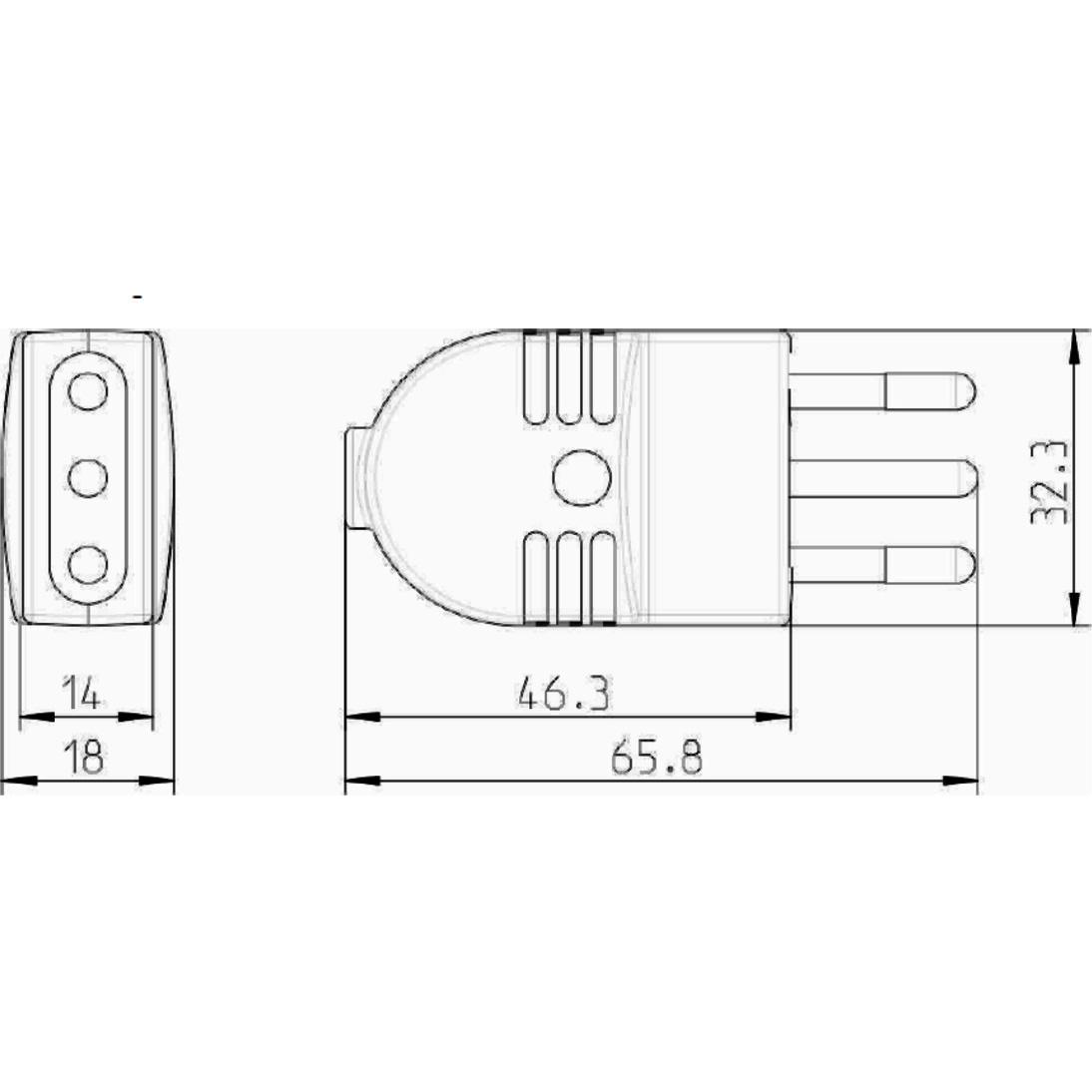 Thumbnail - Bachmann, Netzstecker + Netzkupplung, 9.174 Montagestecker