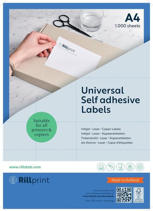 Actual product image Rillprint Adressaufkleber